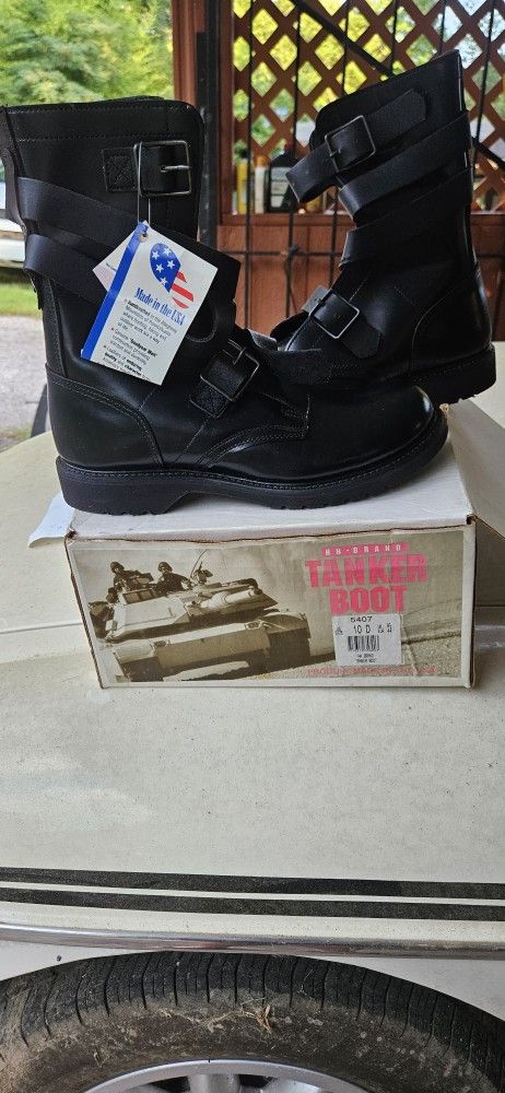 Men's Corcoran HH 10" Military Tanker Boots (U.S.A. Built) 5407 - 9 E - Black