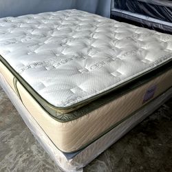 Ck Organic Elite Superior Hybrid Cool Gel Memory Foamm Pillow Top 14inch Matres!!