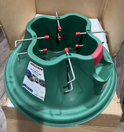 NEW - Original “Christmas E.Z. H20 Christmas Tree Stand” Heavy Duty With Easy Fill Water Port Spout!
