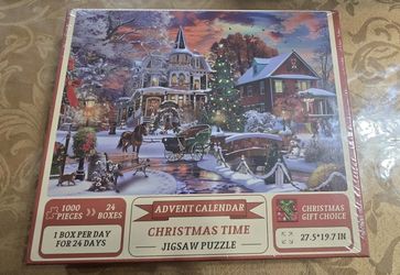 Winter Christmas Holiday Puzzle Advent Calendar