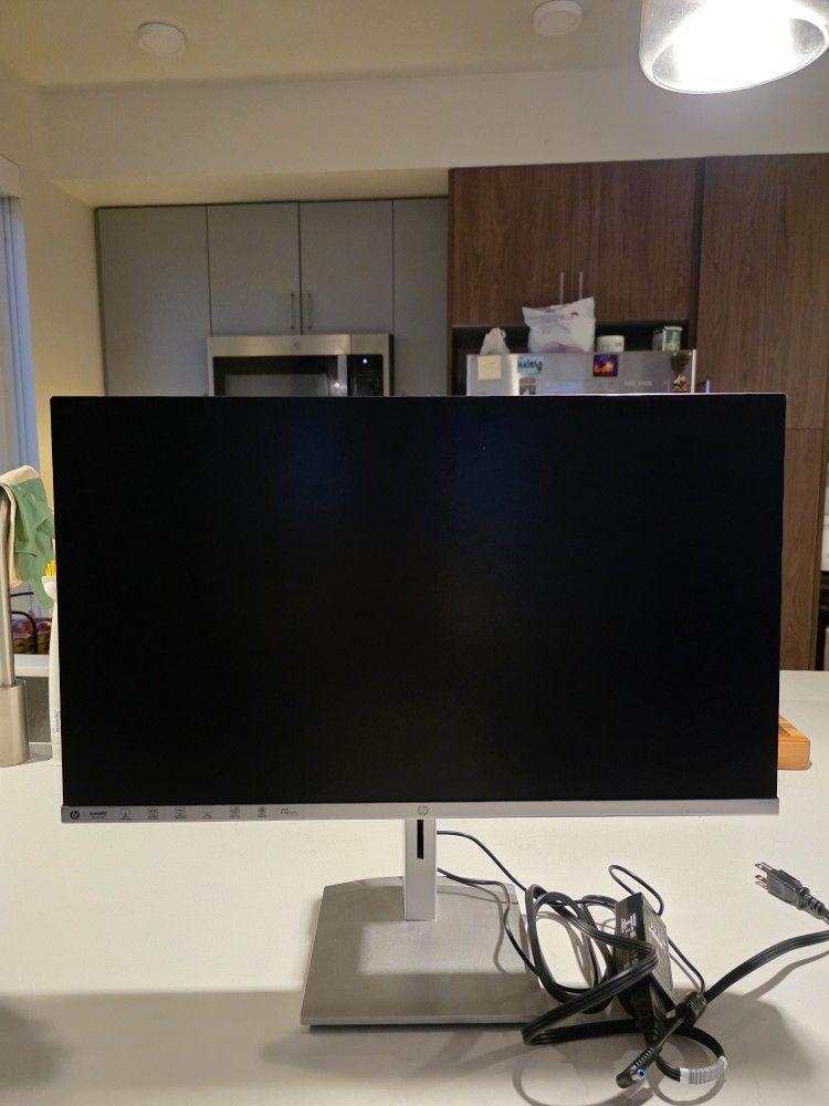 HP - 24" IPS LED FHD FreeSync Monitor with Adjustable Height (HDMI, VGA) - Silver & Black