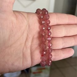 Strawberry Quartz Bracelet 