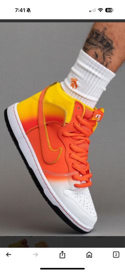 Nike SB Dunks Orange And Yellow Size 8@9