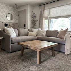 Article Landry 91" Corner Sectional - Napa Taupe