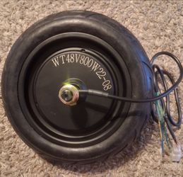 Motor 10" Wheel x 2.70 6.5 Scooters DIY Electric E Bike WT48V800W22-08 Hub Brushless