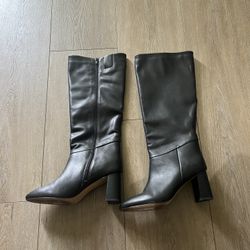 Female Leather Knee High Boots Aldo