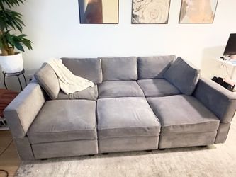 Belfin Grey Modular Couch