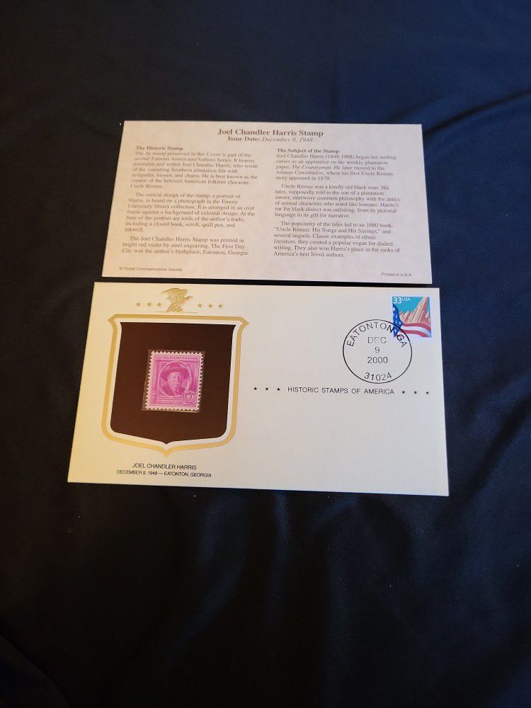 Joel Chandler Harris Gold Stamp