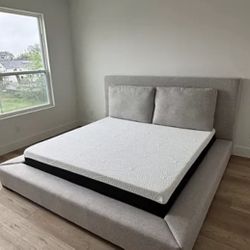 Gray King Bed 