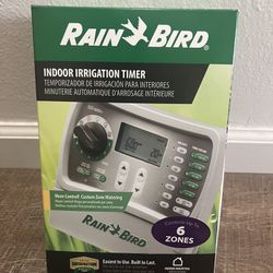 Rain Bird SST600IN Simple-To-Set Indoor Sprinkler/Irrigation System Timer/Controller, 6-Zone (New)