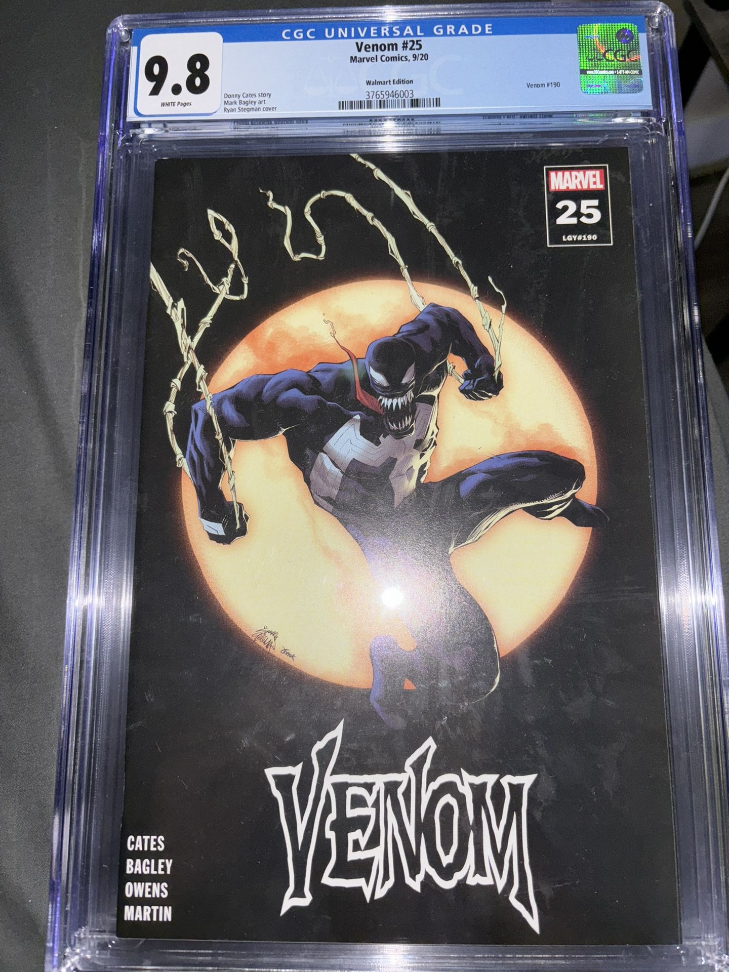 VENOM #25 #190 CGC Universal Grade 9.8