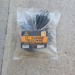 15" Rubber Tie Downs (10pk) *Never Used *Brand New *$5.00