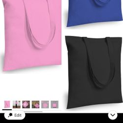 Clearance 12 X Blank Canvas Tote Bags Bulk Shopping Bag for Crafts with High Quality DIY Reusable Grocery Bag, 14x 11 Inch