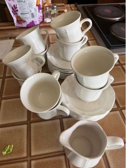 Mikasa French Countryside coffee cup and saucers