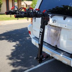 Tyger 4-bike Carrier Rack Compatible with both 1-1/4'' and 2'' Hitch Receiver