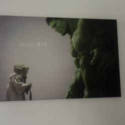 Hulk And Yoda Canvas 