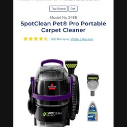 New!!!! Bissell SpotClean Pet Pro Portable Carpet Cleaner