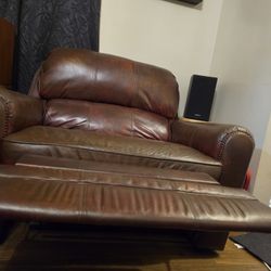 Recliner, Leather Extra Wide