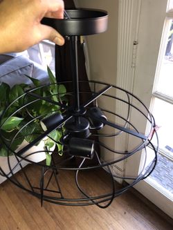 Matte Black Farmhouse Vintage Ceiling Light/chandelier