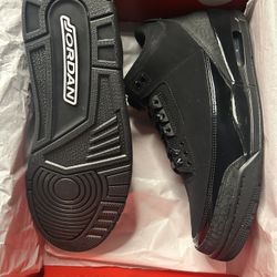 Jordan 3 Black Cat Size 10.5 New