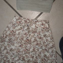 NEW  Slit Skirt SMALL. & used Top BOTH $10 