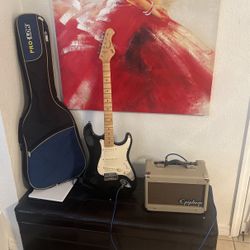 Electric Guitar, Amp And Cove