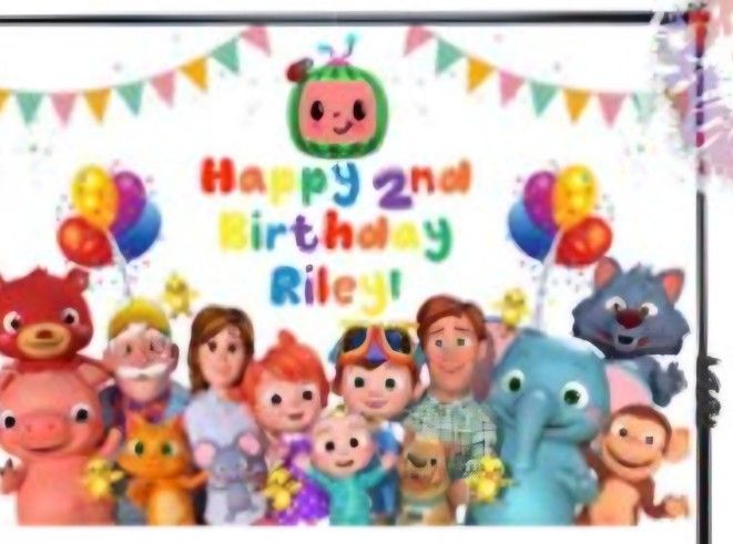 Cocomelon Birthday Banner