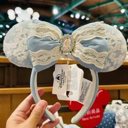 Disney Resort Shanghai Cinderella Laced Minnie Mouse Ears | Disney Ears Headband