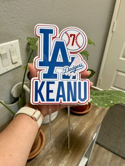 Birthday Cake Topper - Baseball - Dodgers 