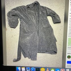 Club room 100% cotton gray robe used smoke free no stains