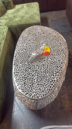 Silver Oval Decorative table