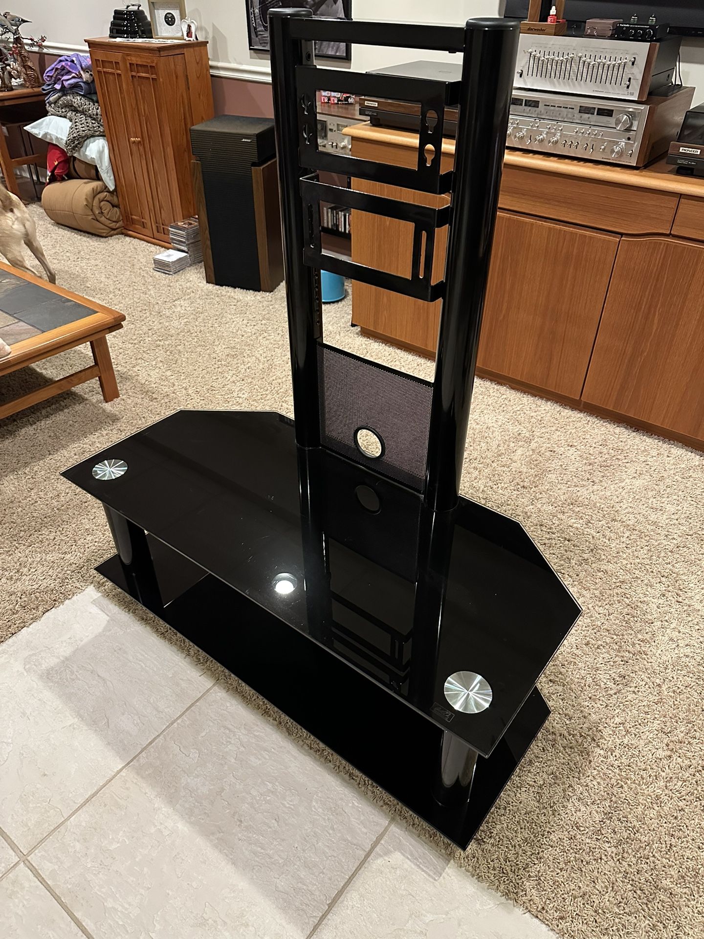 TV Electronics Glass Stand