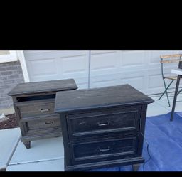 Gray 2 night stand