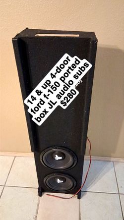 Ported box 10" JL AUDIO FORF F-150 4-DOOR 14 & UP