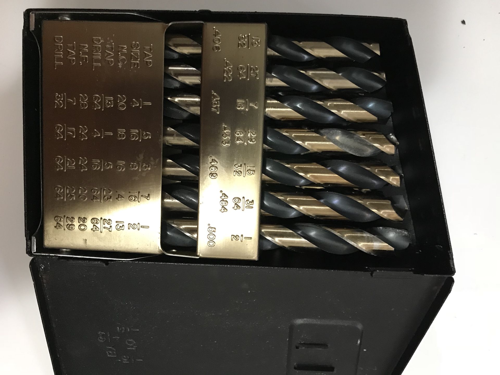 Fastenal By Norsemen drill Black and gold magnum super premium drill bits