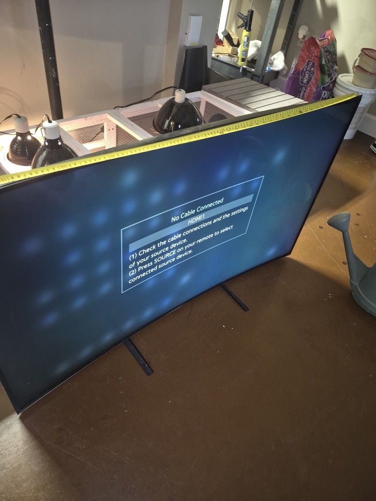 50 Inch TV Led Light Are Fade In Background