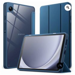 JETech Case for Samsung Galaxy Tab A9 8.7-Inch 2023, Clear Transparent Hard PC Back, Protective Tri-Fold Stand Slim Tablet Cover