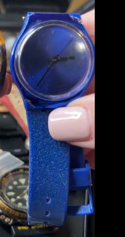 Swatch Gent GS144 Intense Blue Clean Working Unisex Wristwatch Working
