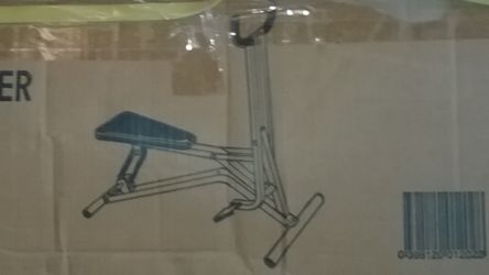 Workout equipment. Full Workout bench w/ leg press 60$ ... cardio trainer bike 45$