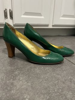 Shiny Green JCrew Pumps