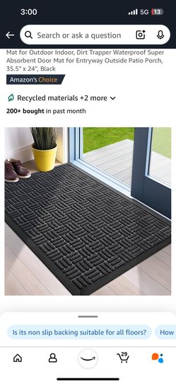 Black floor mat Carpet 