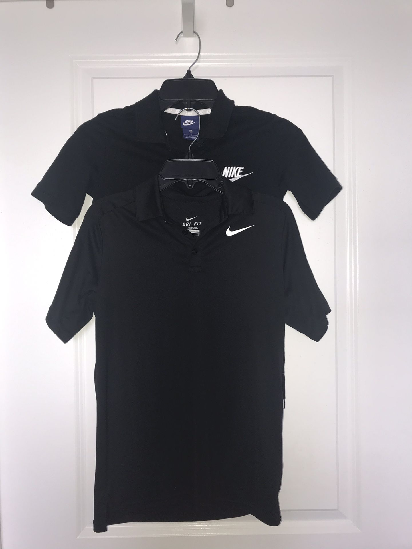 Boys Nike Black Shirts (2) Size M