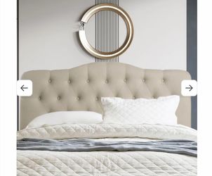 Gray Tufted Upholstered Headboard