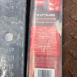 Assorted new mower blades