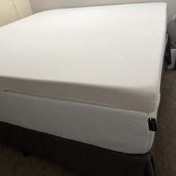 4" Memory Foam Mattress Topper, King Sized
