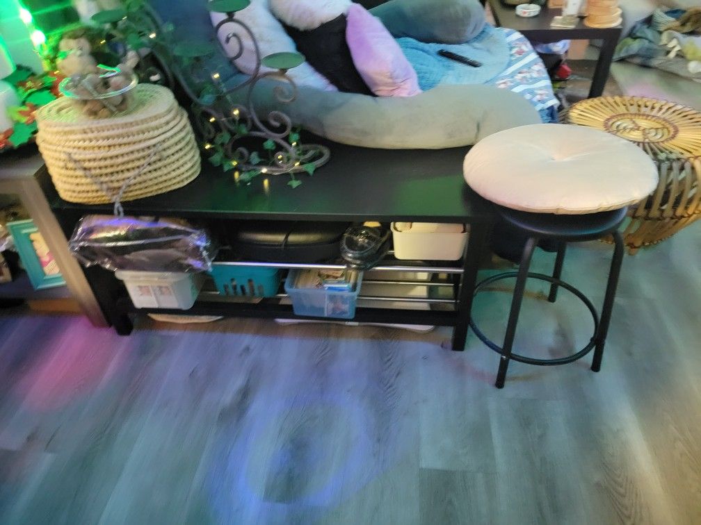 Ikea Shoe Rack Black And Bench Seat Sturdy And Durable