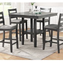Gray Dining Table Set (Free Delivery)