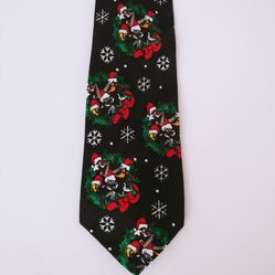 Vintage 1995 LOONEY TUNES Mania Christmas Bugs Bunny, Daffy Duck, Sylvester and Tweety Men's Tie