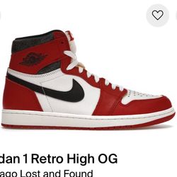 Jordan 1 Lost And found Size 9