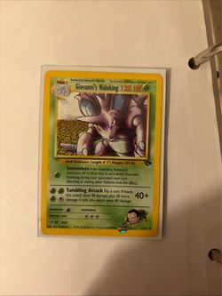 Giovanni's Nidoking #7/132 Vintage 2000 LP Gym Challenge Holo Rare